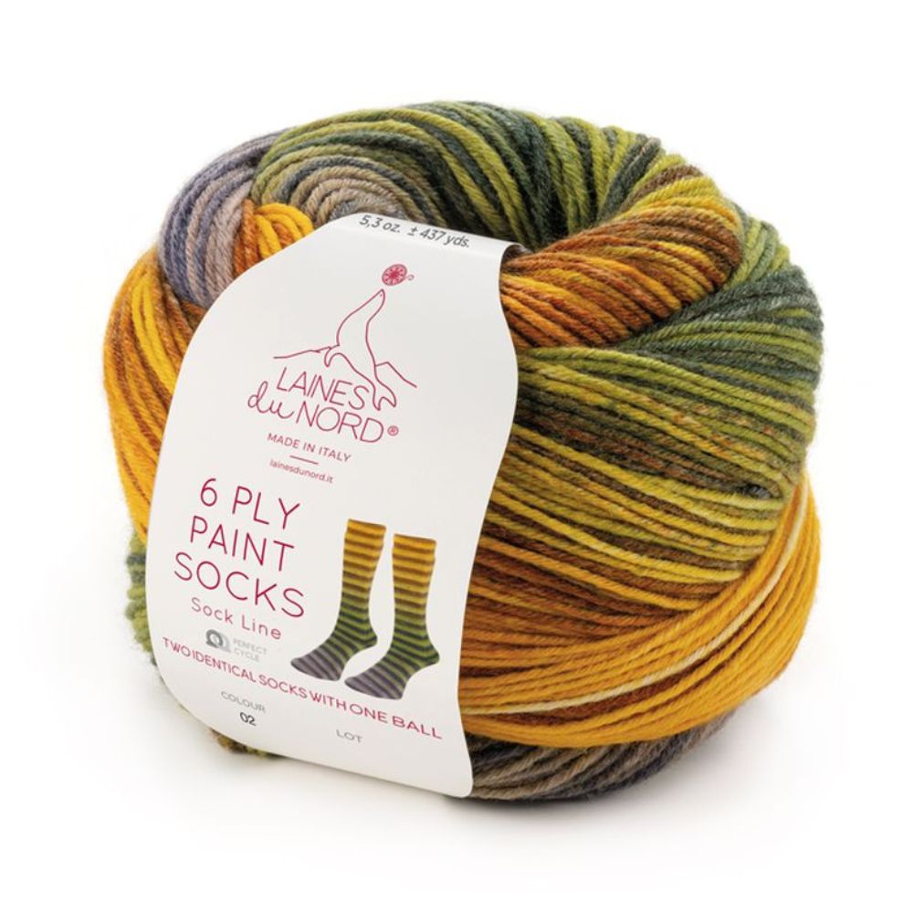 Laines du Nord - 6 ply Paint Socks